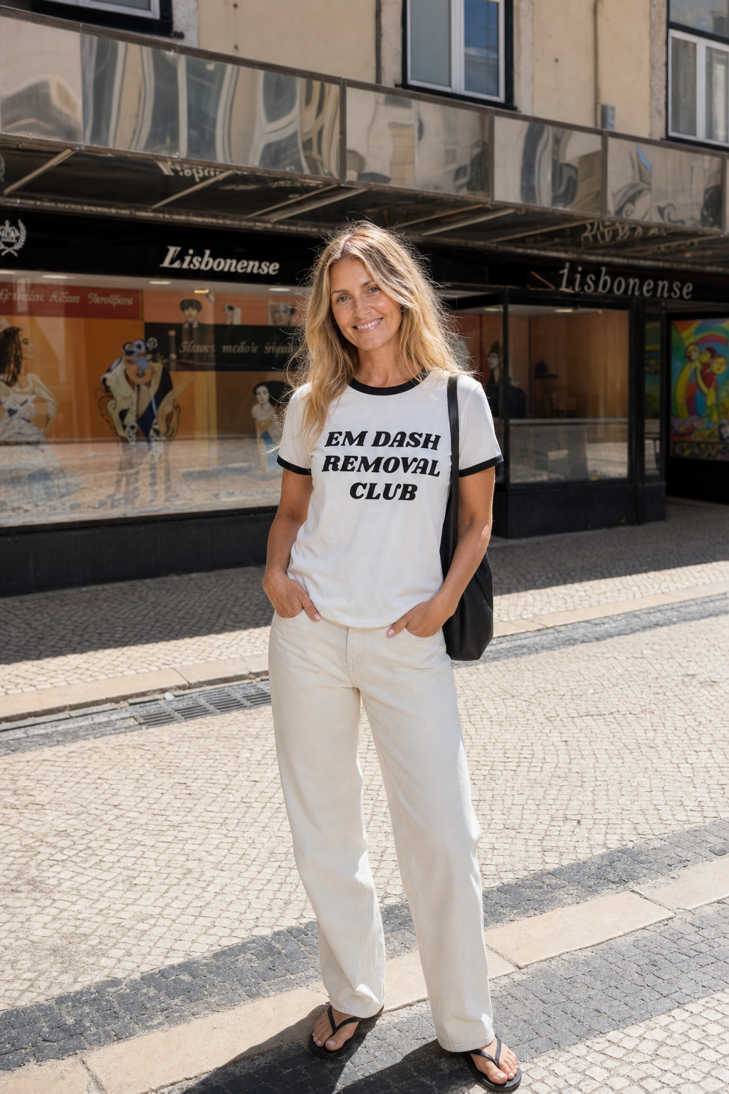 Em Dash Removal Club Ringer Tee