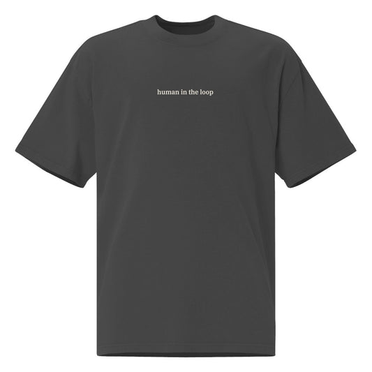 Human in the Loop Heavy Tee in Faded Black