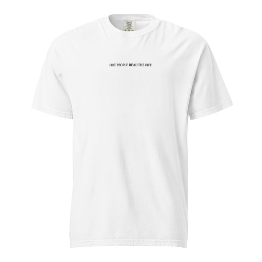 Hot People Read the Diff Heavy Tee in White