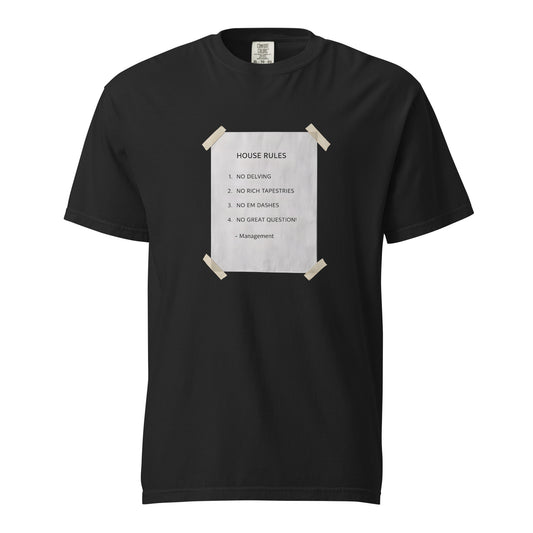House Rules Heavy Tee in Black