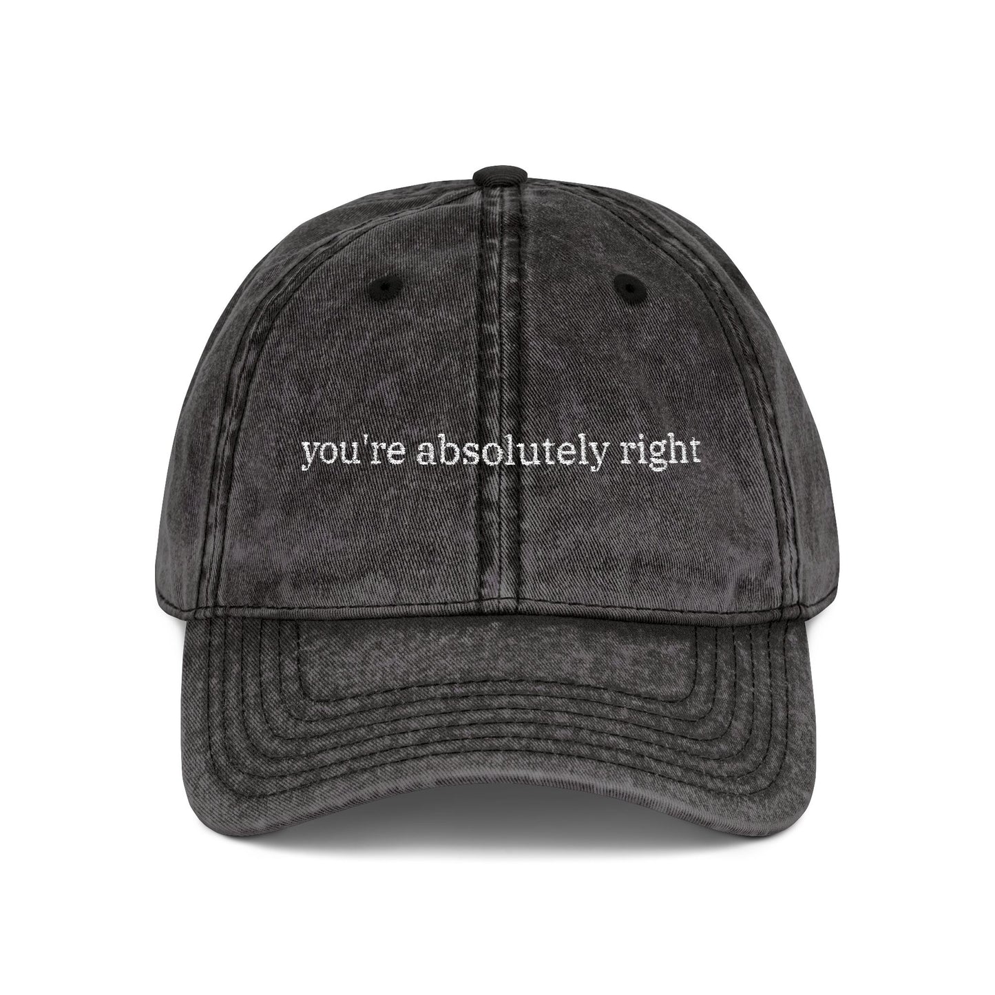 you're absolutely right