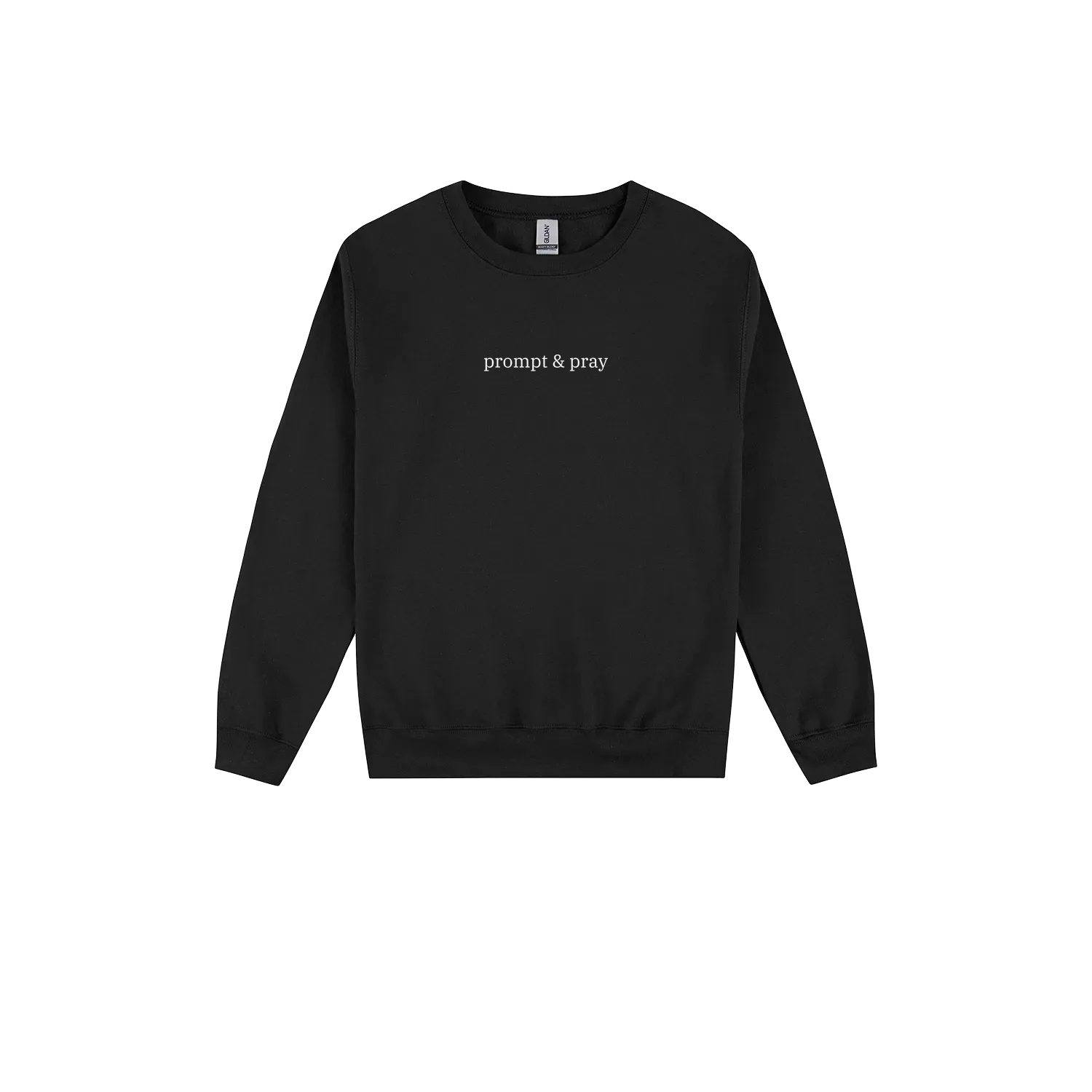 Black front flat lay