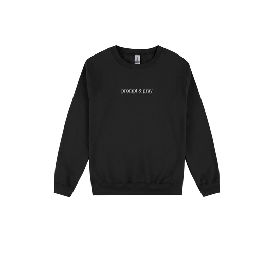 Black front flat lay