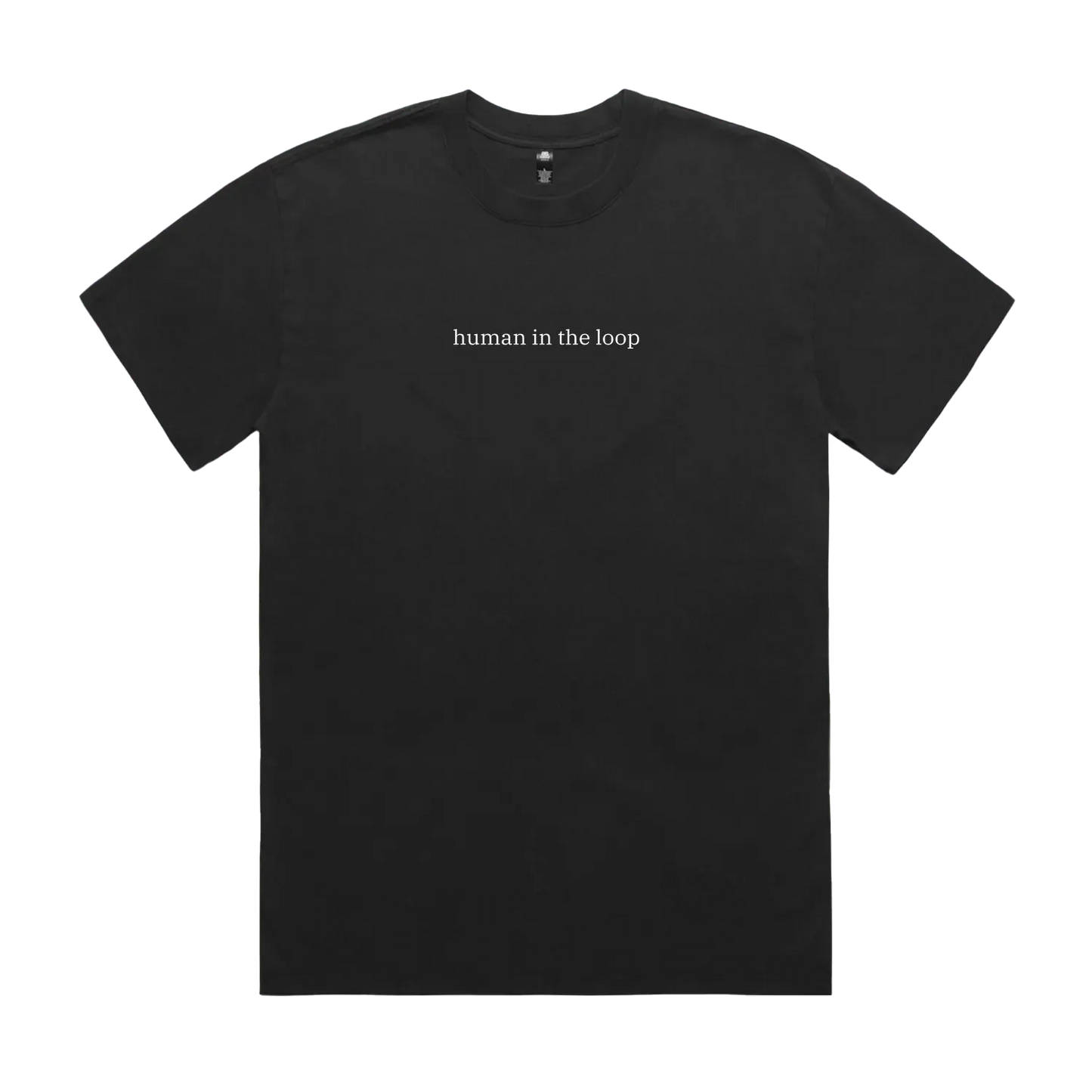 Faded Black front flat lay