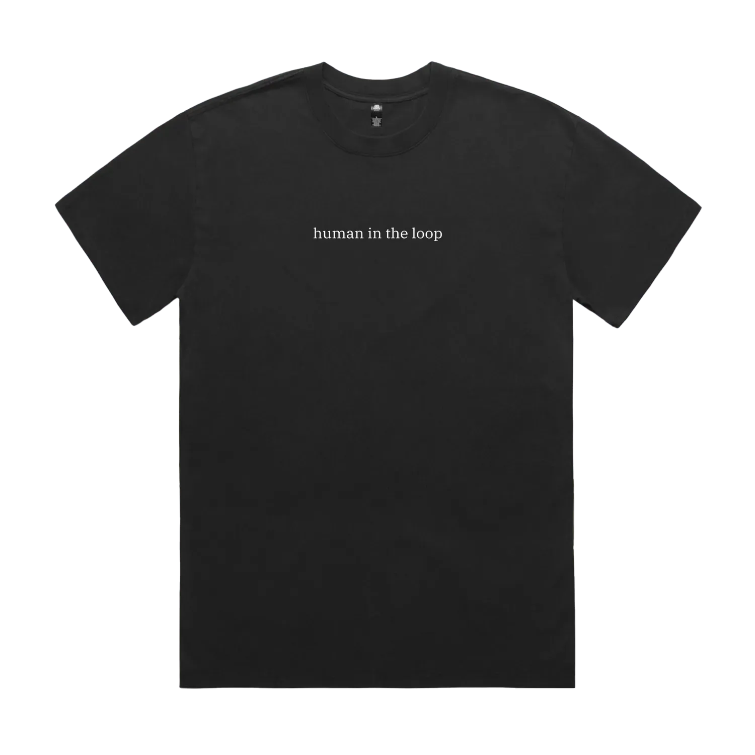Faded Black front flat lay