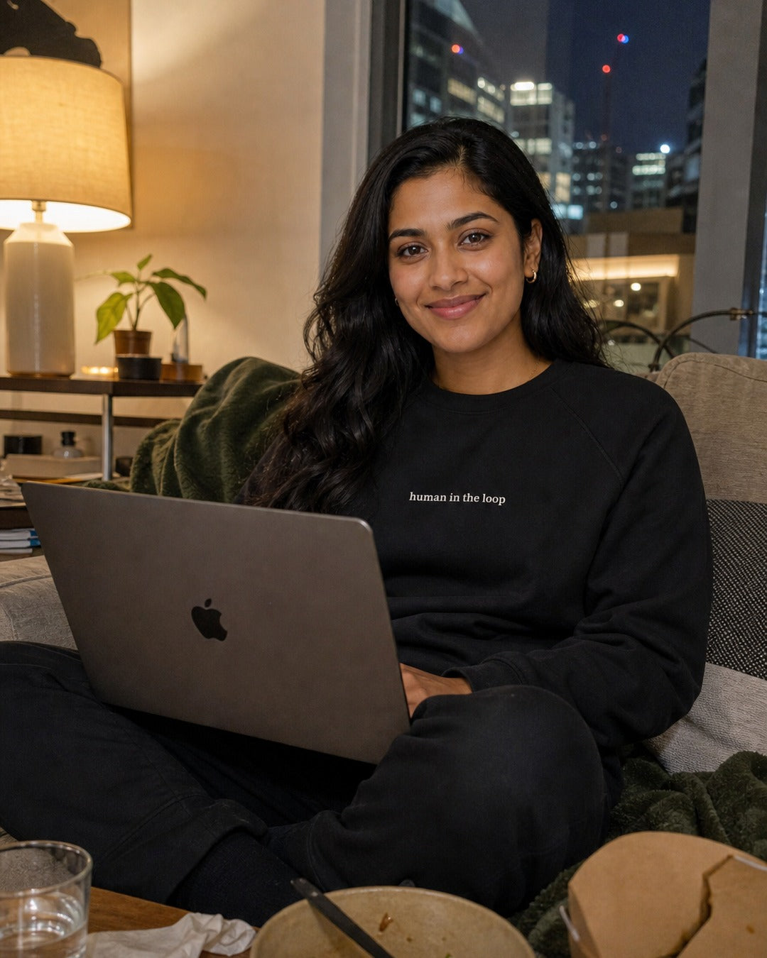 Human in the Loop Raglan Sweatshirt, worn and used