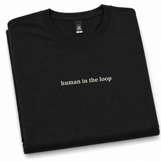 Human in the Loop Tee in Black