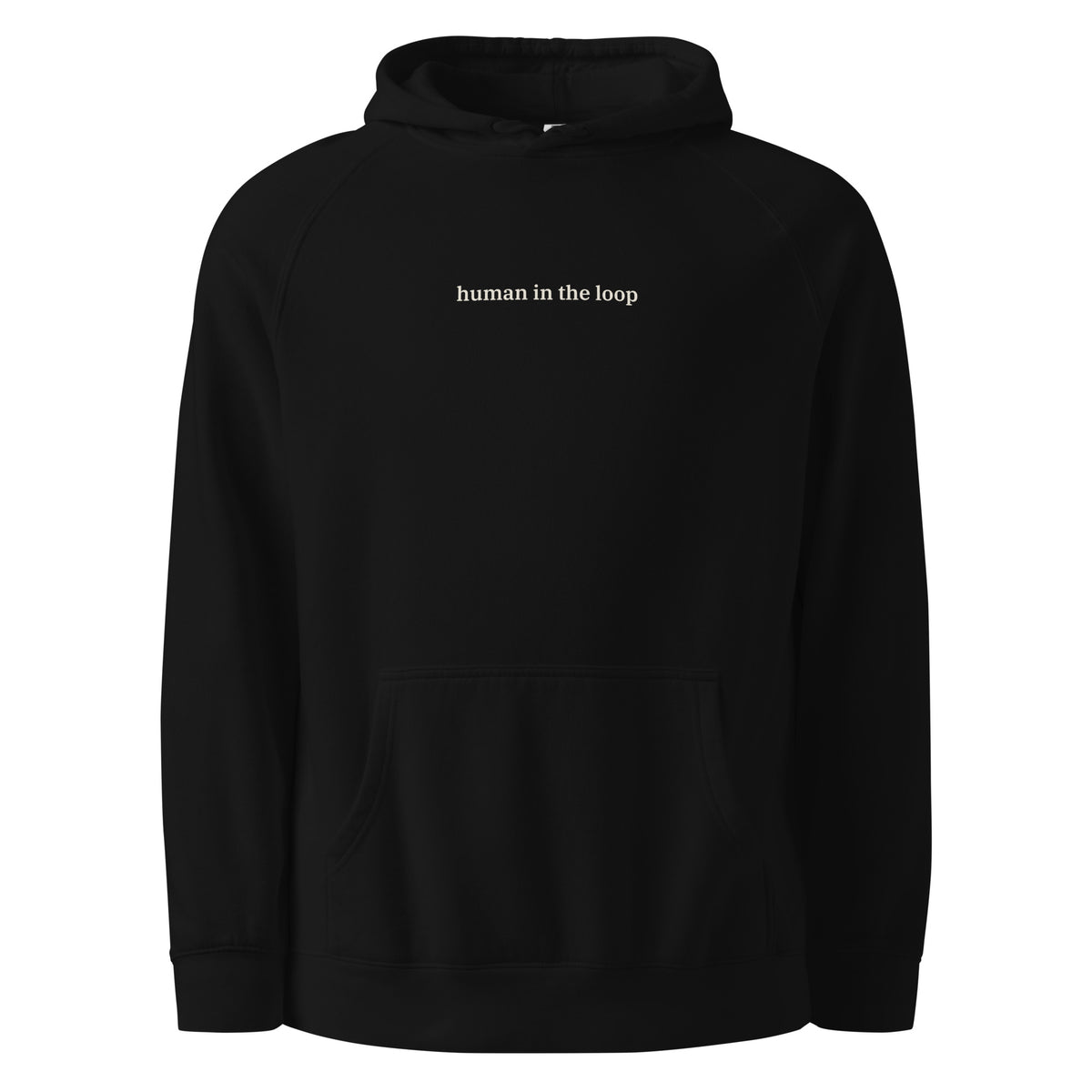 Human in the Loop Hoodie in Black