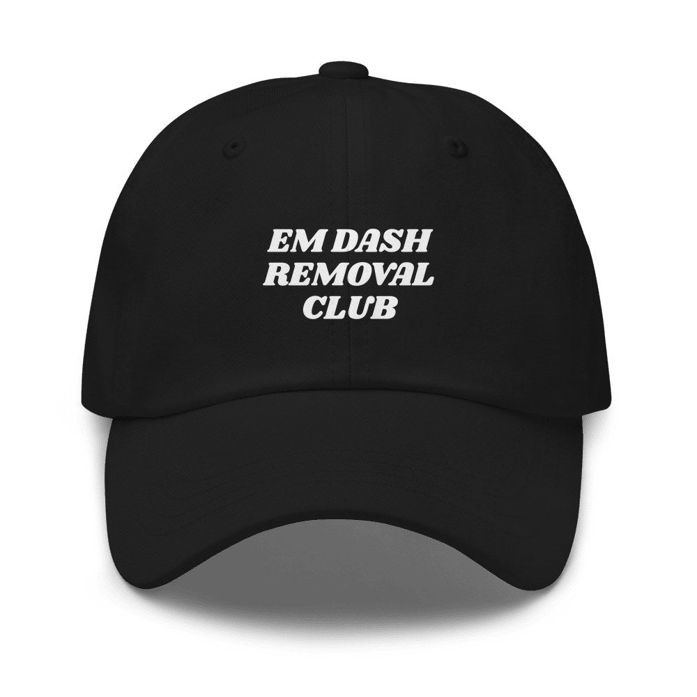 Em Dash Removal Club Cap in Black