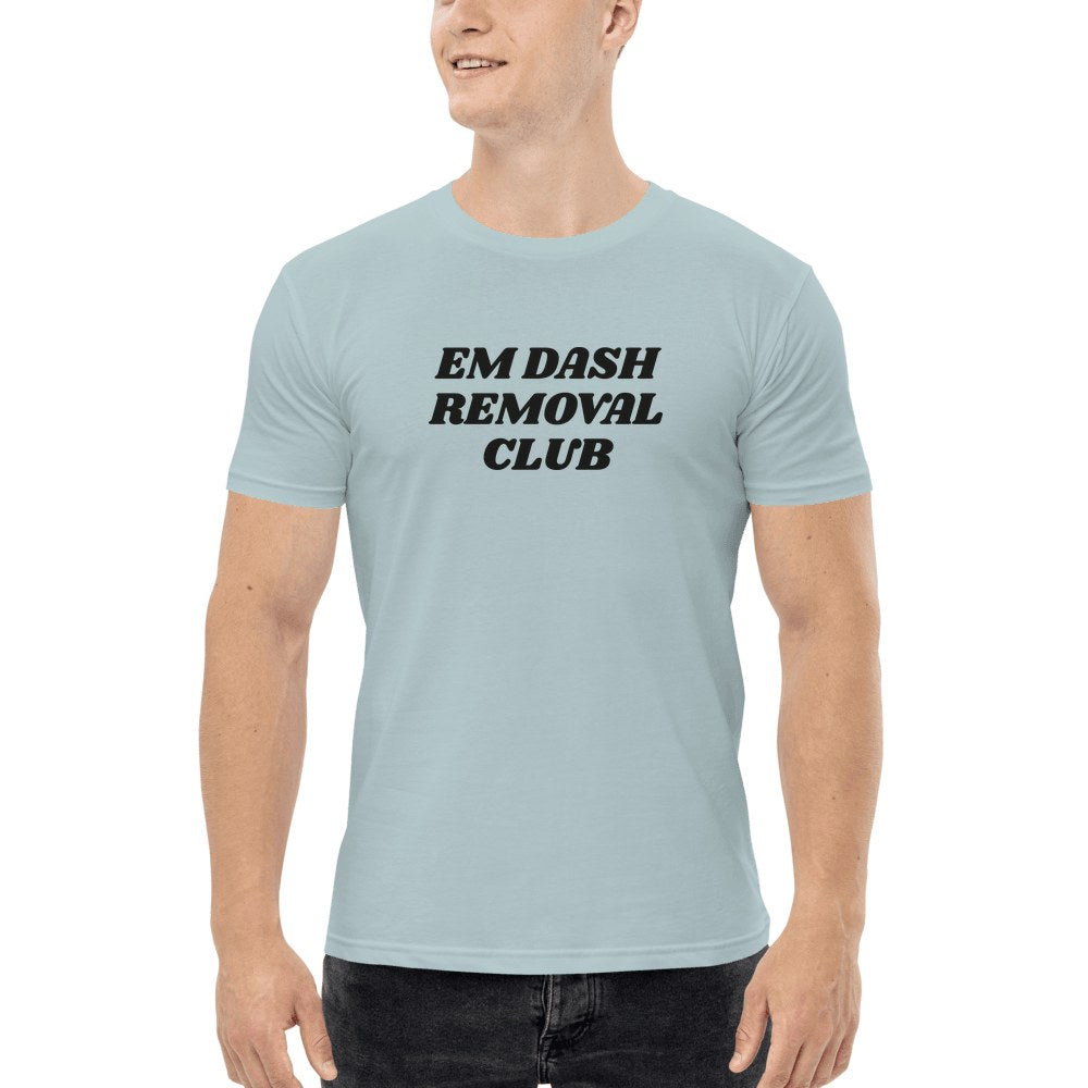 Em Dash Removal Club Tee in Pale Blue