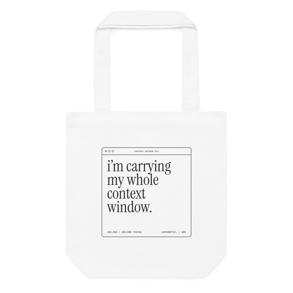 Context Window Tote in White