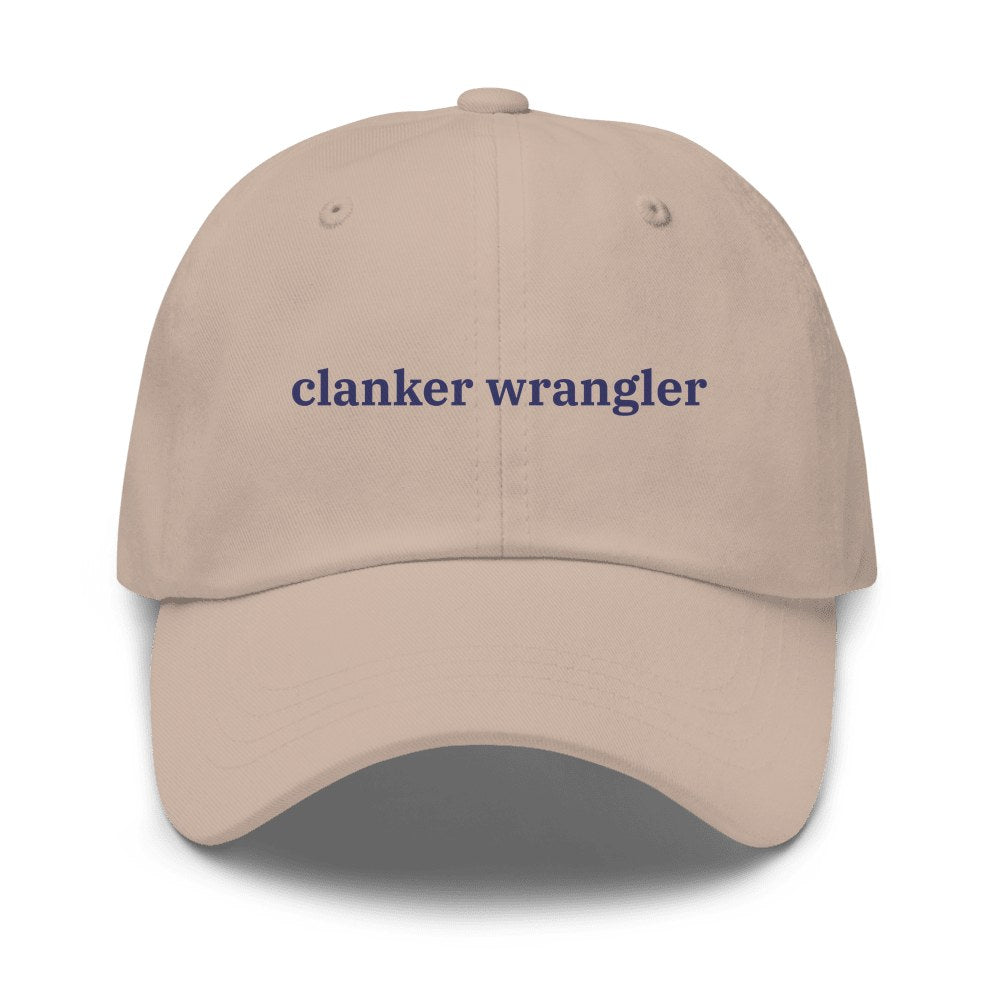 Clanker Wrangler Dad Cap in Stone