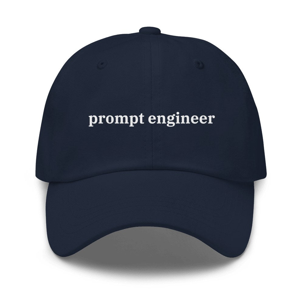 Prompt Engineer Dad Cap in Navy