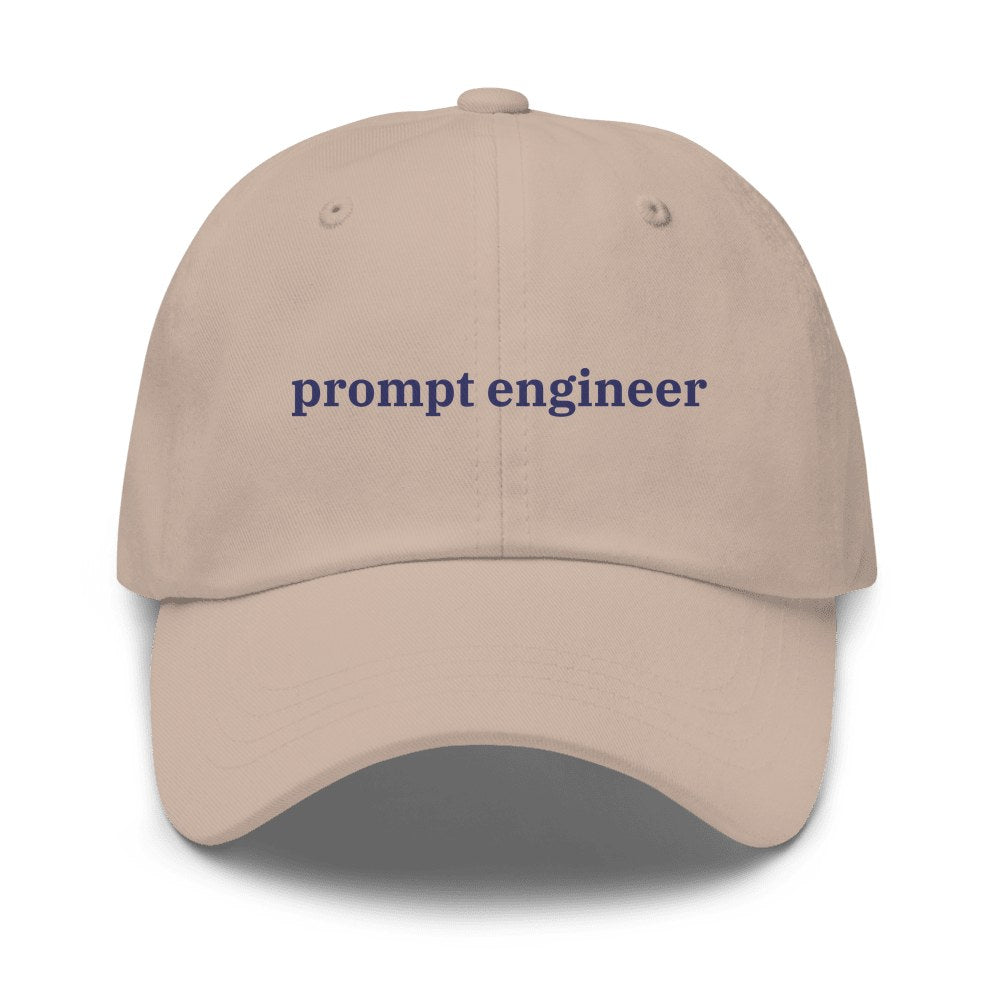 Prompt Engineer Dad Cap in Stone