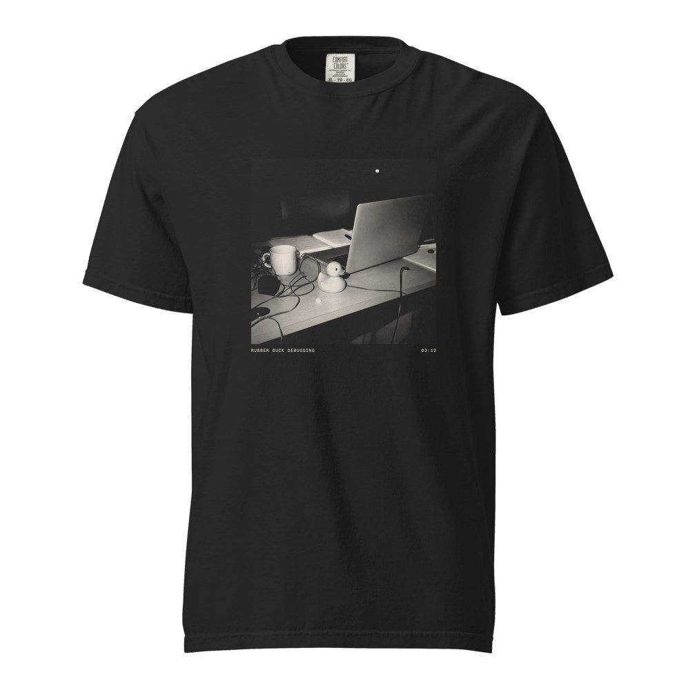 Rubber Duck Debugging Heavy Tee in Black