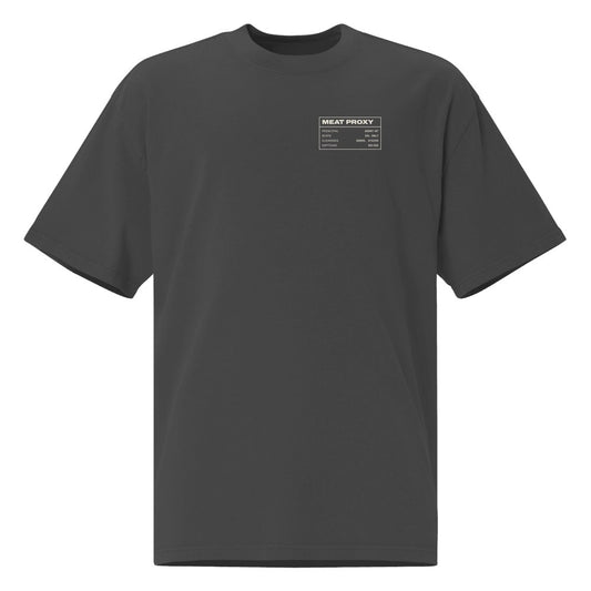 Meat Proxy Heavy Faded Tee in Faded Black (front)