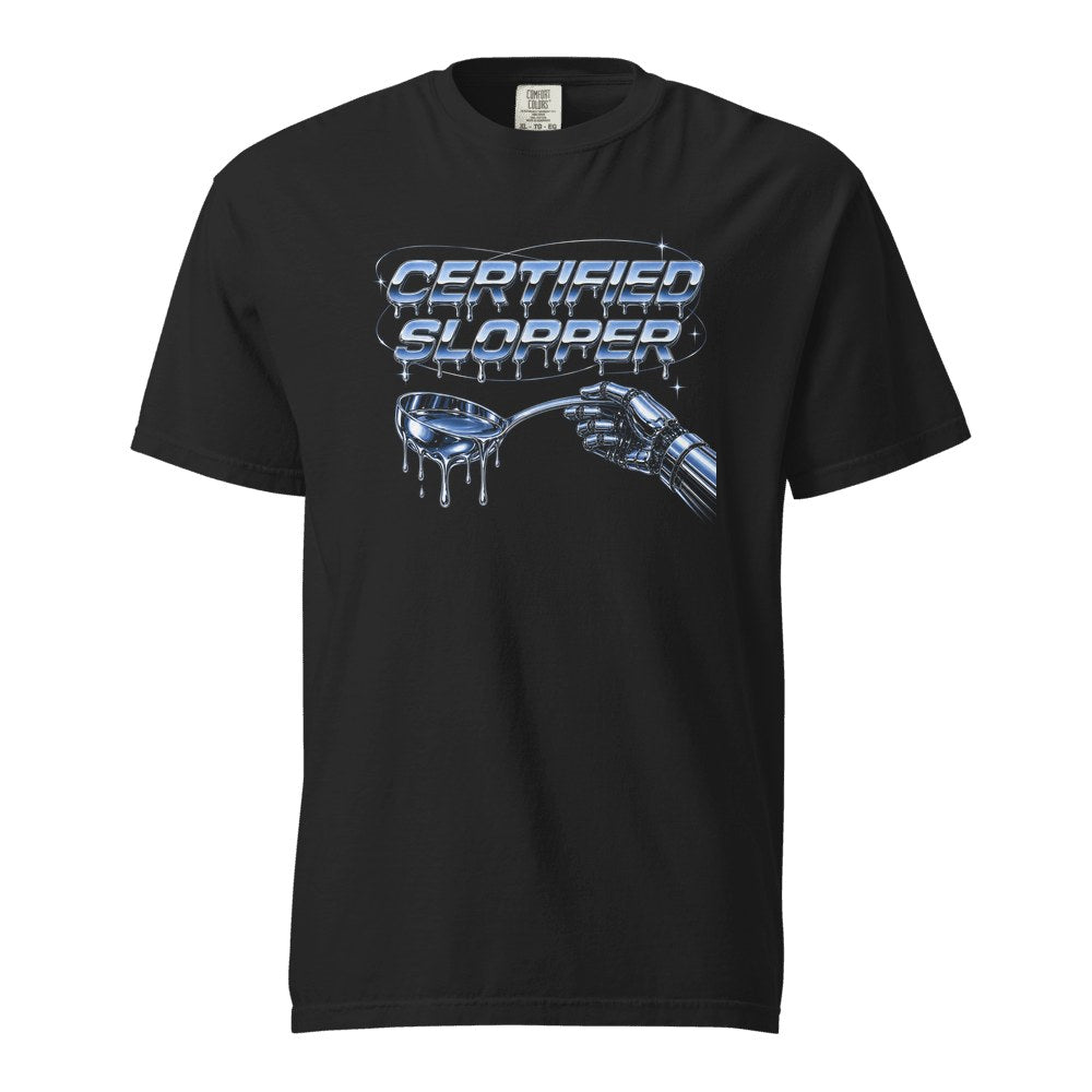 Certified Slopper Heavy Tee in Black