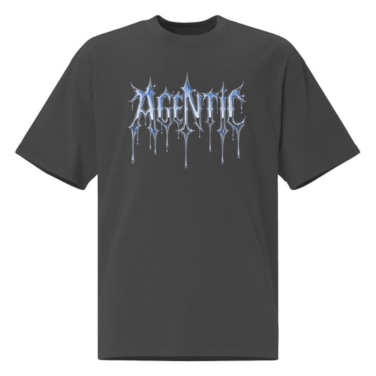 Agentic Heavy Faded Tee in Faded Black