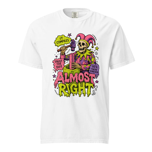 Almost Right Heavy Tee in White