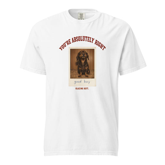 Good Boy Heavy Tee in White