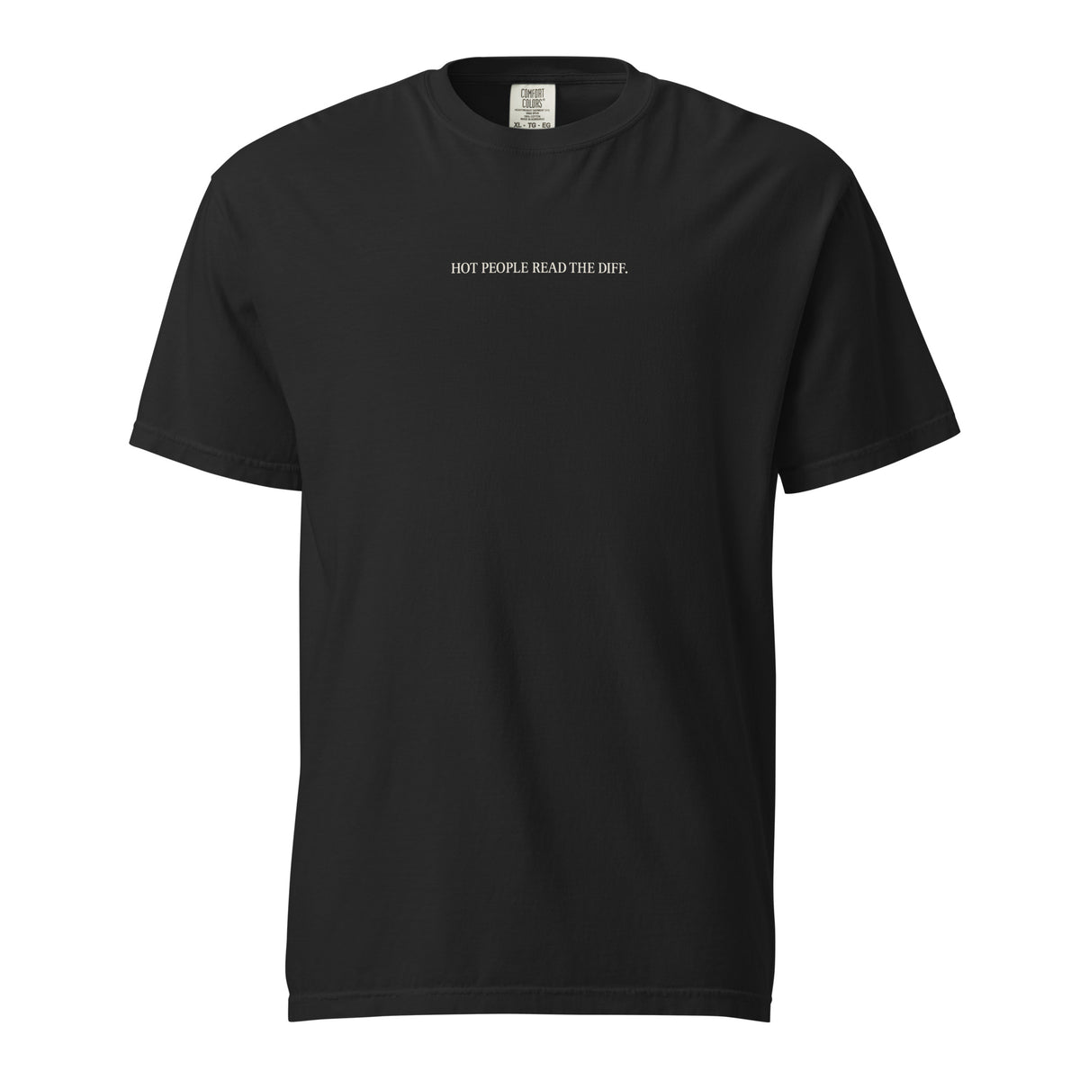 Hot People Read the Diff Heavy Tee in Black
