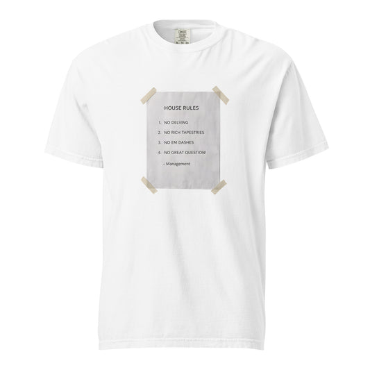 House Rules Heavy Tee in White