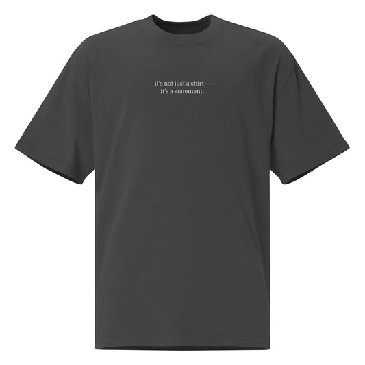 It’s Not Just a Shirt Heavy Faded Tee in Faded Black