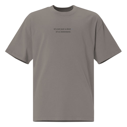 It’s Not Just a Shirt Heavy Faded Tee in Faded Grey
