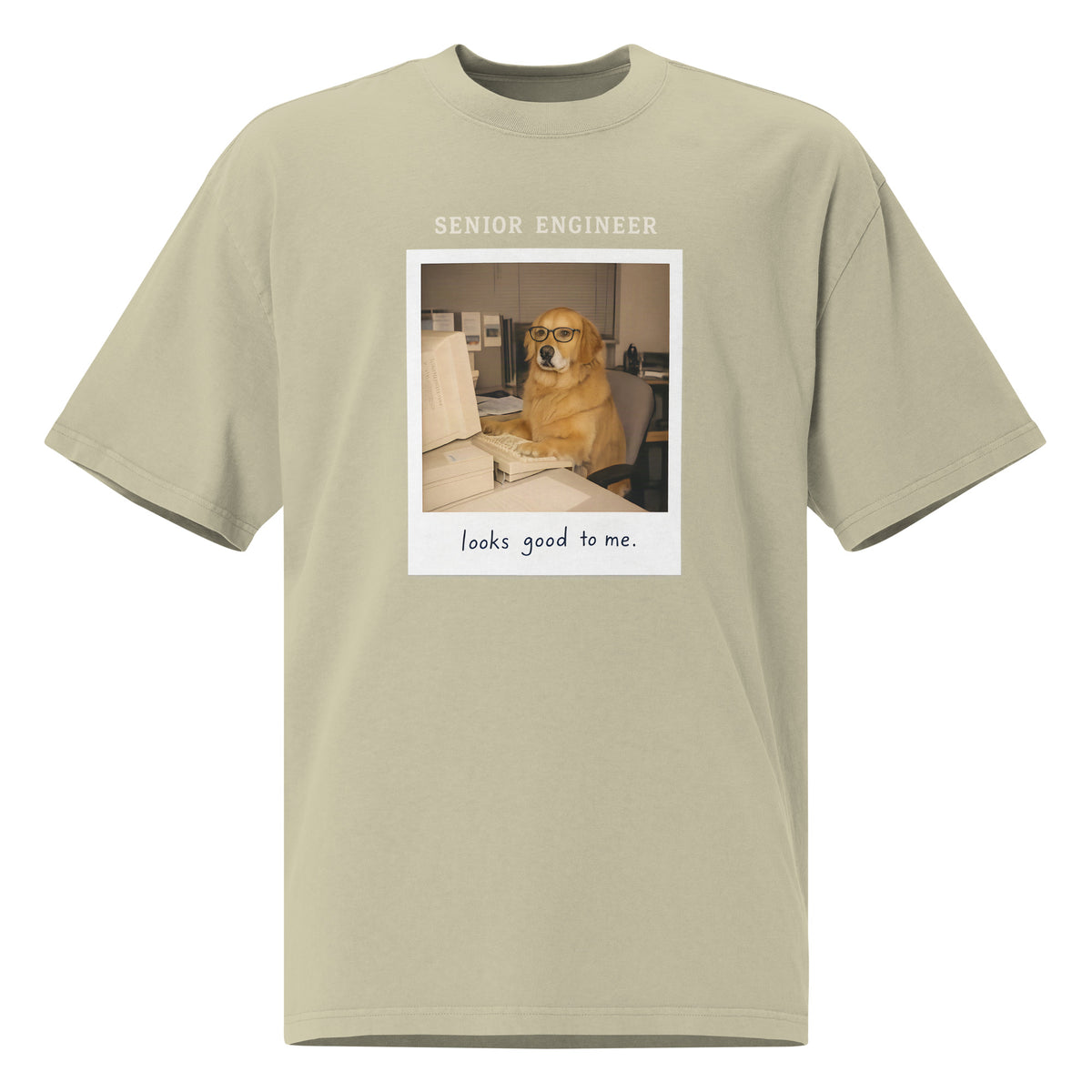 Senior Engineer Heavy Faded Tee in Faded Eucalyptus