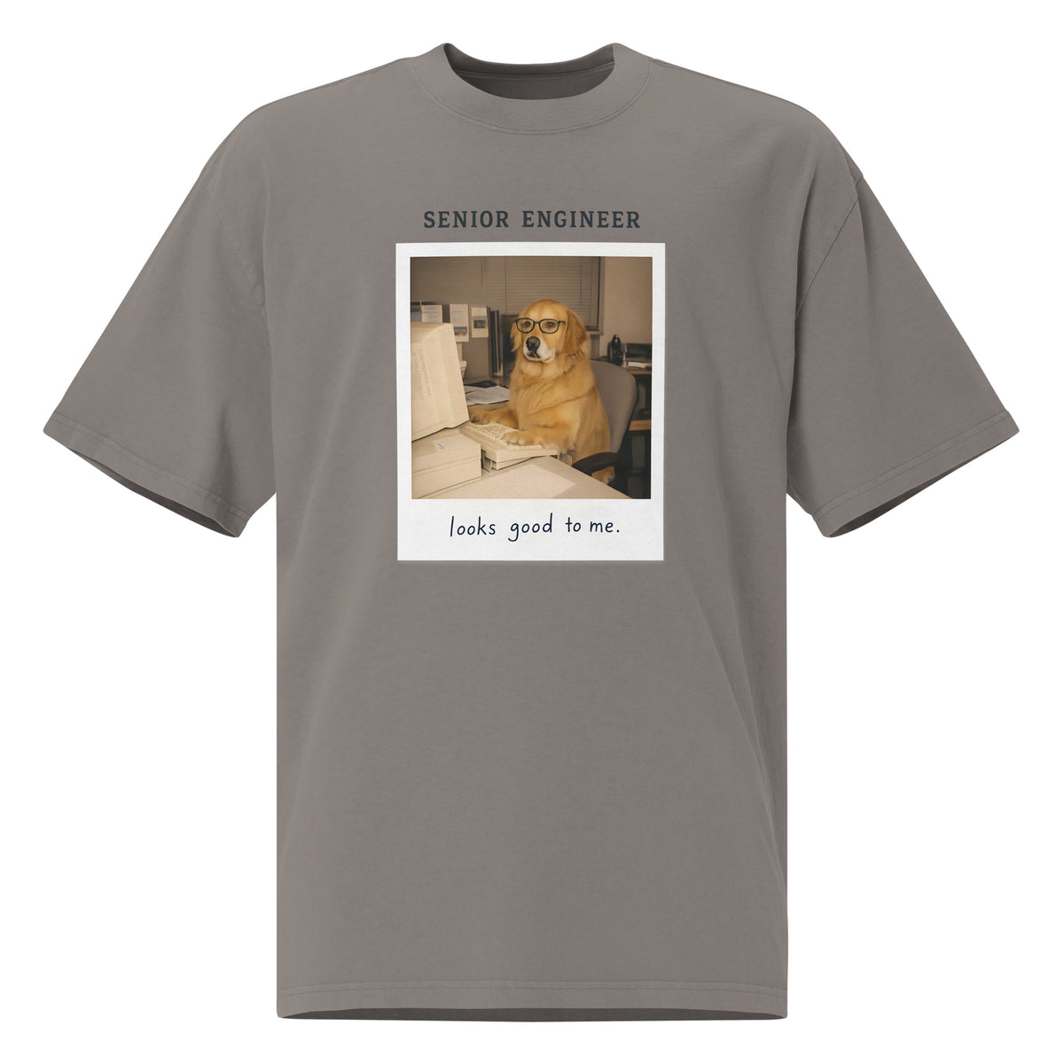 Senior Engineer Heavy Faded Tee in Faded Grey