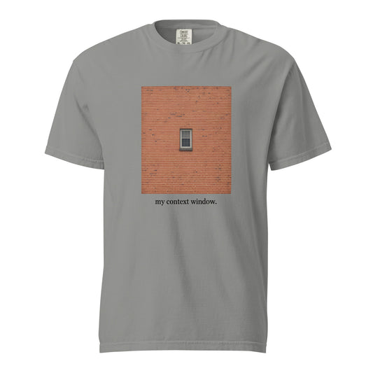 My Context Window Heavy Tee in Grey