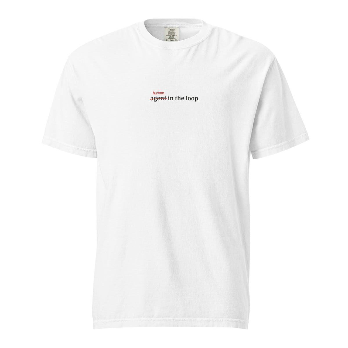 Human in the Loop (Corrected) Heavy Tee in White